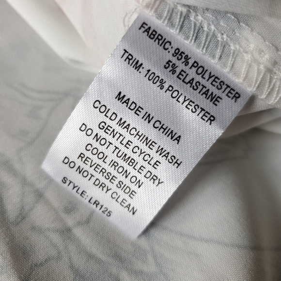 LE ROSE Women's Floral Satin Fleur Lace Trim Robe Small - Picture 15 of 16